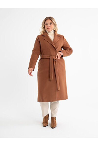 Mia Kara Men's Camel Coat 4093 - Side Pocket and Pocket Punt