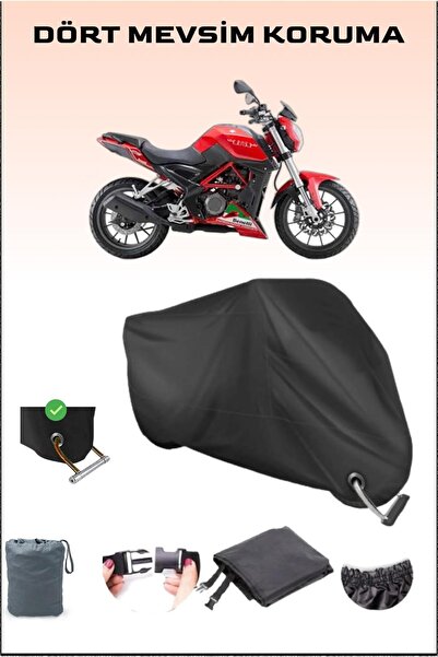 Breen قماش دراجة نارية متوافق مع القفل باللون الأسود لـ Benelli Tnt 25، آمن، ...