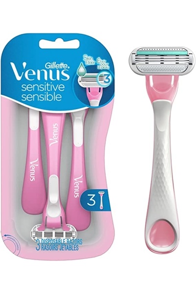 Gillette ماكينة حلاقة سيمبلي فينوس للاستخدام مرة واحدة، 3 قطع