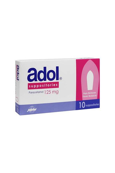 Adol Suppositories Paracetamol, 10 Suppositories