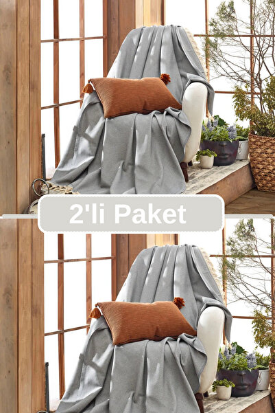 Miracolo Home 2 шт Антрацитовий бавовняний одномісний чохол для дивана та крі...