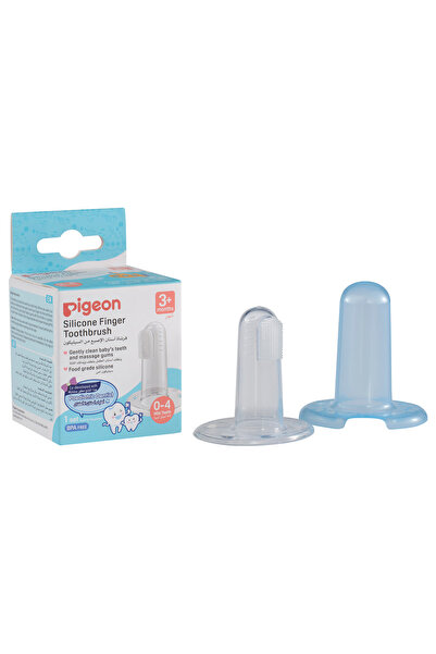 Pigeon فرشاة أسنان سيليكون للأصابع 3+M (0-4) مجموعة واحدة (79593)