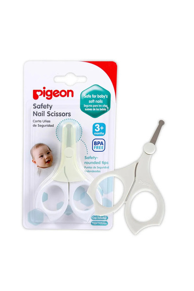 Pigeon مقص أظافر آمن للغاية صغير الحجم مع غطاء للأطفال حديثي الولادة