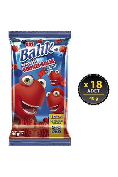 Eti Kırmızı Balık Kraker 40 g x 18 Adet