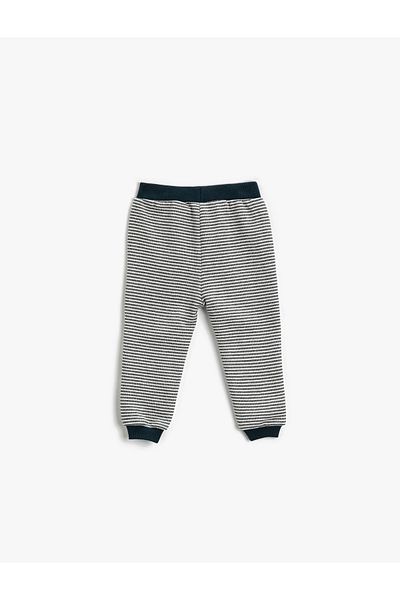 Koton Jogger Sweatpants Fox Plush Applique Λεπτομερής Δέσιμο Μέσης