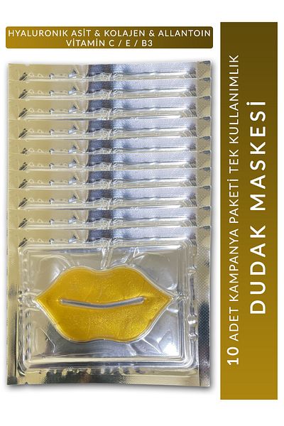 Relife 10 Pieces of Lip Mask Campaign Package Disposable (Hyaluronic Acid & Collagen)