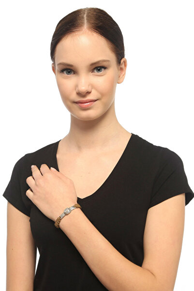 Rouge حزام مشبك الشكل محبوك سوار المرأة