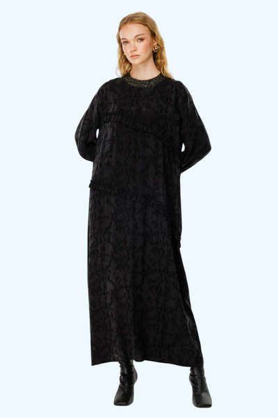 Ghisa İPEK CUBRA FIRFIR DETAYLI TUNİK