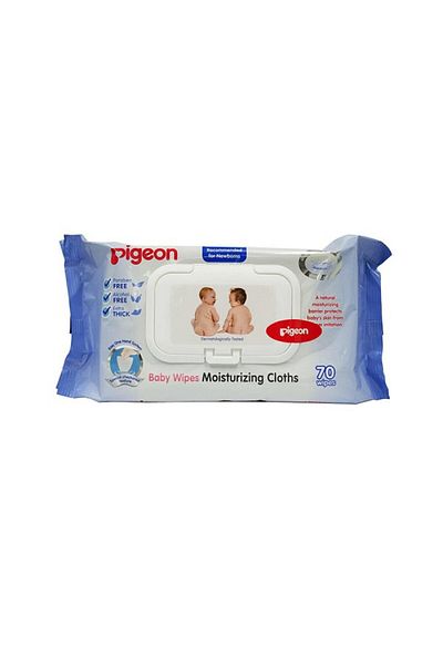 Pigeon 70 Wipes Baby Wipes Moisturizing Cloths for Babies