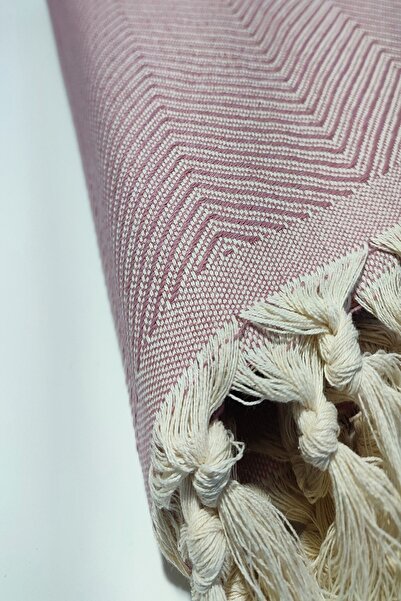 Miracolo Home Dusty Rose Cotton Decorative Sofa Cover 170x230 Size Optimal Anti-Slip Design