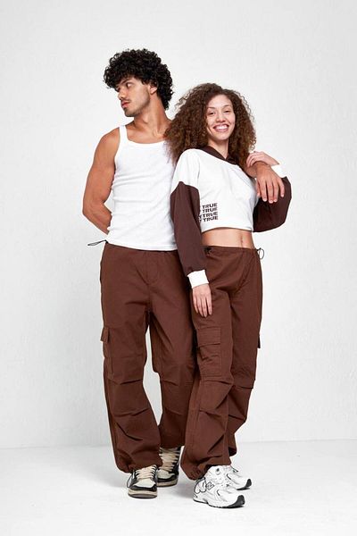 CeyssDesign Unisex Cotton Tactical Cargo Pants with Elastic Waist and Legs
