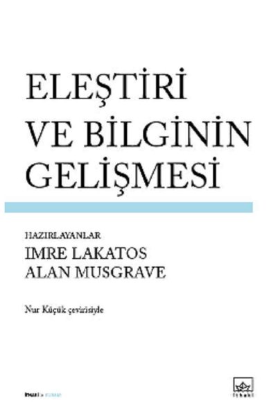 İthaki Yayınları Eleştiri ve Bilginin Gelişmesi