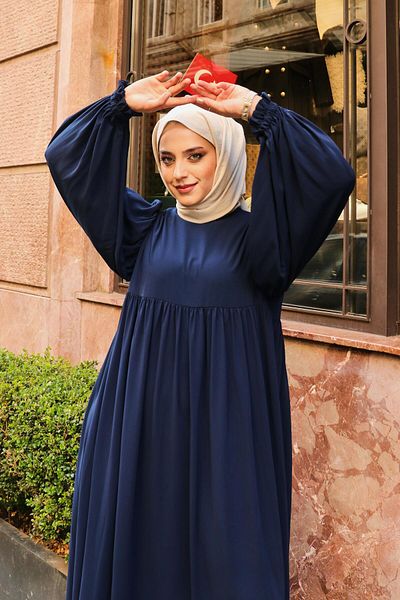 Berel Moda Φόρεμα Navy Blue Ponsk