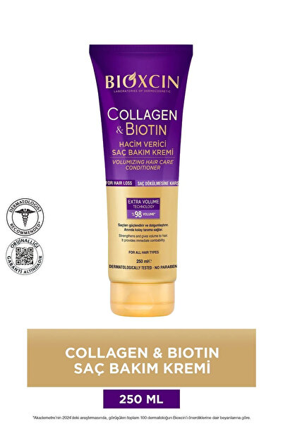 Bioxcin Collagen & Biotin Ekstra Hacim Şampuanı 300ml + Saç Bakım Yağı + Saç Kremi + Sıvı Saç Kremi