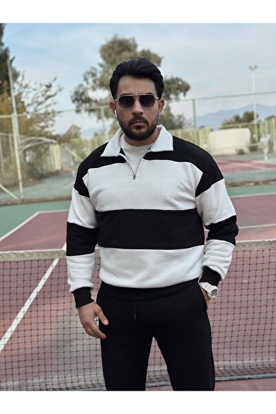 Baycombine35 Σετ ανδρικής φόρμας με γιακά με φερμουάρ