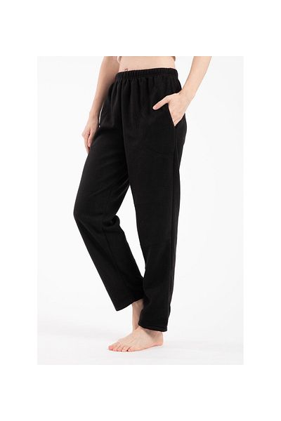 Pijamoni Women's Black Pocket Fleece Single Bottom
