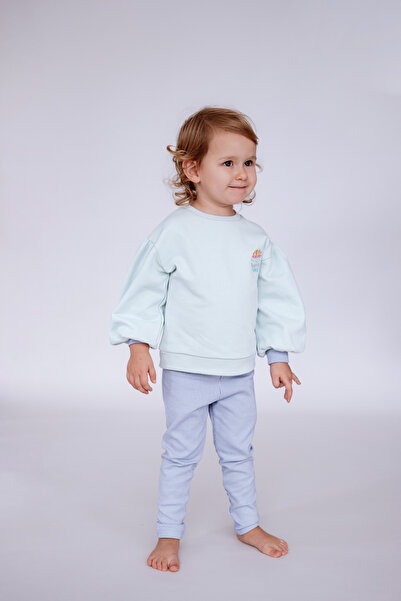 Atelier Babbi 100% Cotton Rita Tracksuit Set - Mint/Lilac