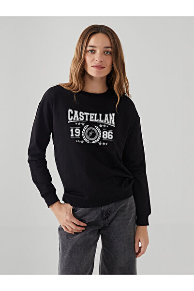 LC Waikiki Vizyon New Season Crew Neck Printed Women's Sweatshirt