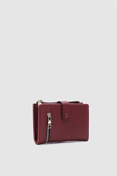 Shule Bags Πορτοφόλι Earl με φερμουάρ Claret Red