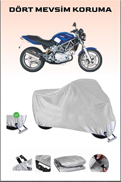 Breen Motorcycle Tarpaulin Compatible with Lock for Honda Vtr 250, Safe, Wate...