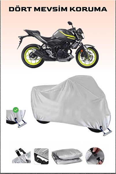 Breen قفل متوافق مع Yamaha MT-03 - مشمع دراجة نارية متين وآمن ومقاوم للماء