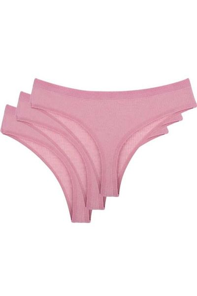 armonika Γυναικεία εσώρουχα Dusty Rose Cotton Lycra Thong String 3 Pack ARM-25K 200004