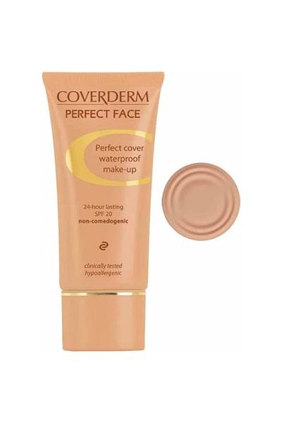 Coverderm Perfect Face Foundation, 3, Beige