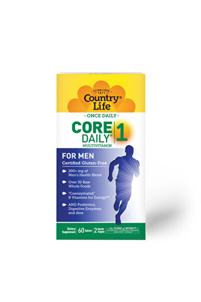 COUNTRY LIFE مكمل غذائي Core Daily 1 للرجال فوق سن الخمسين، 60 قرصًا