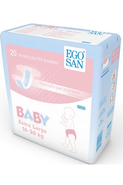 EGOSAN BABY DIAPERS XTRA LARGE NO.6 (16-30KG)  20S