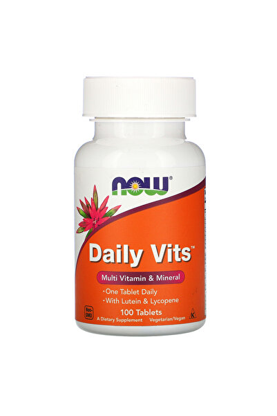 Now مكمل غذائي متعدد الفيتامينات والمعادن من فودز دايلي فيتس، 100 قرص