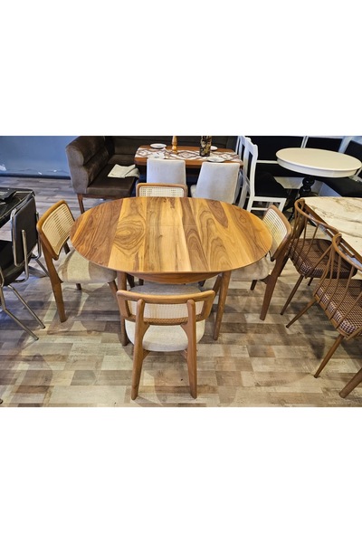 LİA HOME Ahşap yuvarlak masa