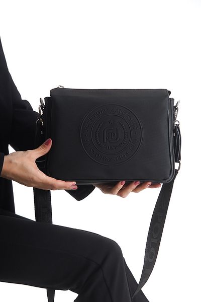 Just Polo Women's Cross Shoulder 3 Compartment Daily Adjustable Long Strap Postman Shoulder Bag