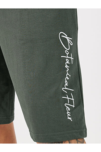 Styli Slogan Embroidery Oversized Shorts