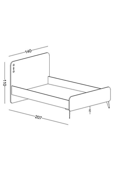 Lajivert Kampüs Karyola 120X200