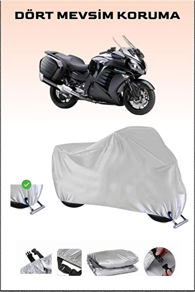 Breen Kawasaki GTR 1400 - مشمع دراجة نارية آمن ومقاوم للماء متوافق مع القفل
