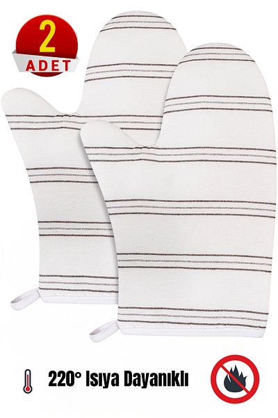 Morlay 2 Pcs Pot and Oven Gloves 220 Degree Heat Resistant & Kitchen Cooking Equipment Gloves