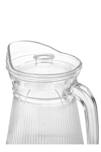 GREEN APPLE A set of glass jars and cups, 5 pieces, 1 jar with a lid + 4 glasses