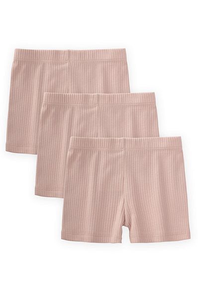 Cigit Basic Powder Pink Shorts for 2-9 Years