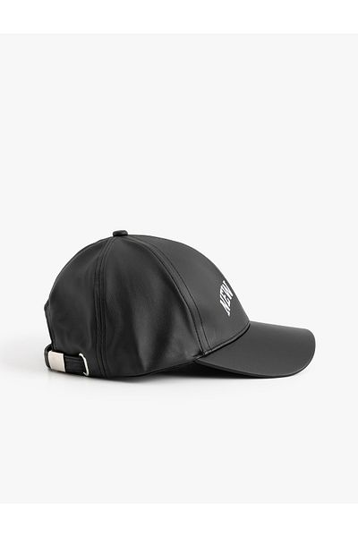 Koton Hat - Artificial Leather and Embroidered Detail