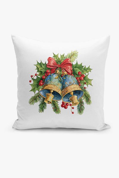 Filamente New Year Christmas Pattern Double Sided Digital Printed Throw Pillow Cover