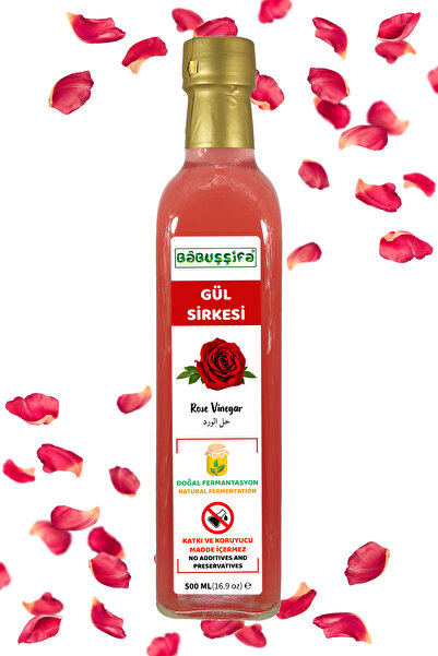 Babuşşifa Doğal Fermantasyon Gül Sirkesi Köy El Yapımı İçilebilir 500ml