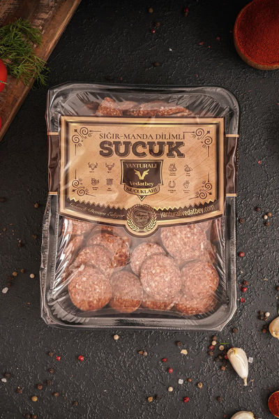 YANTURALI VEDATBEY SUCUKLARI SIĞIR-MANDA DİLİMLİ SUCUK 500G