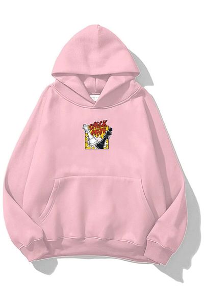 The Champ Clothing Φούτερ με κουκούλα με κουκούλα σε ροζ στάμπα κινουμένων σχεδίων