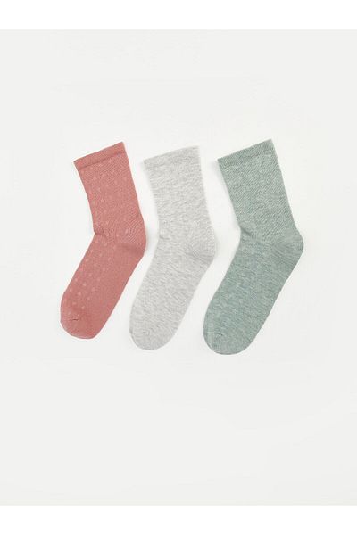 LC Waikiki Lcwk Patterned Women's Socks 3 Pack