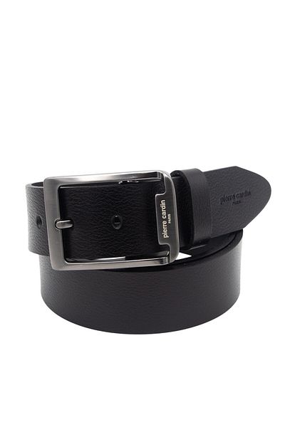 Pierre Cardin حزام جلد أسود للرجال - PC-3100HS9