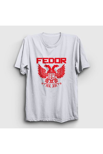 Presmono Unisex Λευκό μπλουζάκι Fedor Emelianenko - UFC MMA Emperor V2 508303 TT