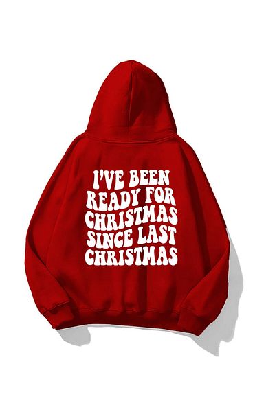 The Champ Clothing Red Unisex Fleece Sweatshirt - Hooded and Text Printed