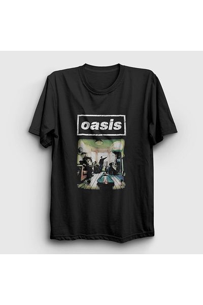 Presmono Μαύρο μπλουζάκι Unisex Music Oasis - 513568 ττ