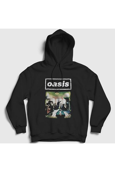 Presmono Φούτερ Unisex Black Music Oasis με κουκούλα - 513627 ττ