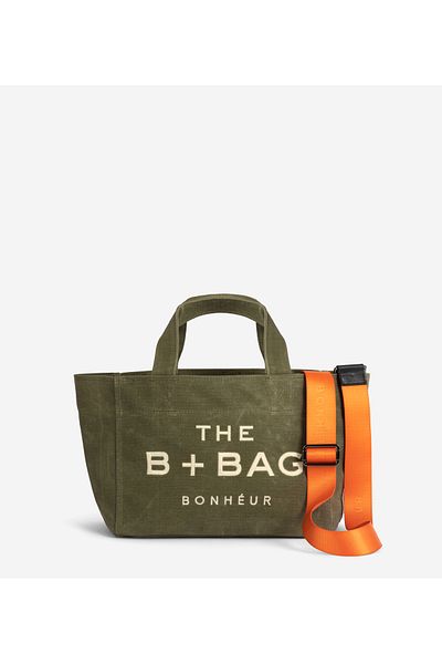Bonheur Canvas Green Tea Small Tote Bag